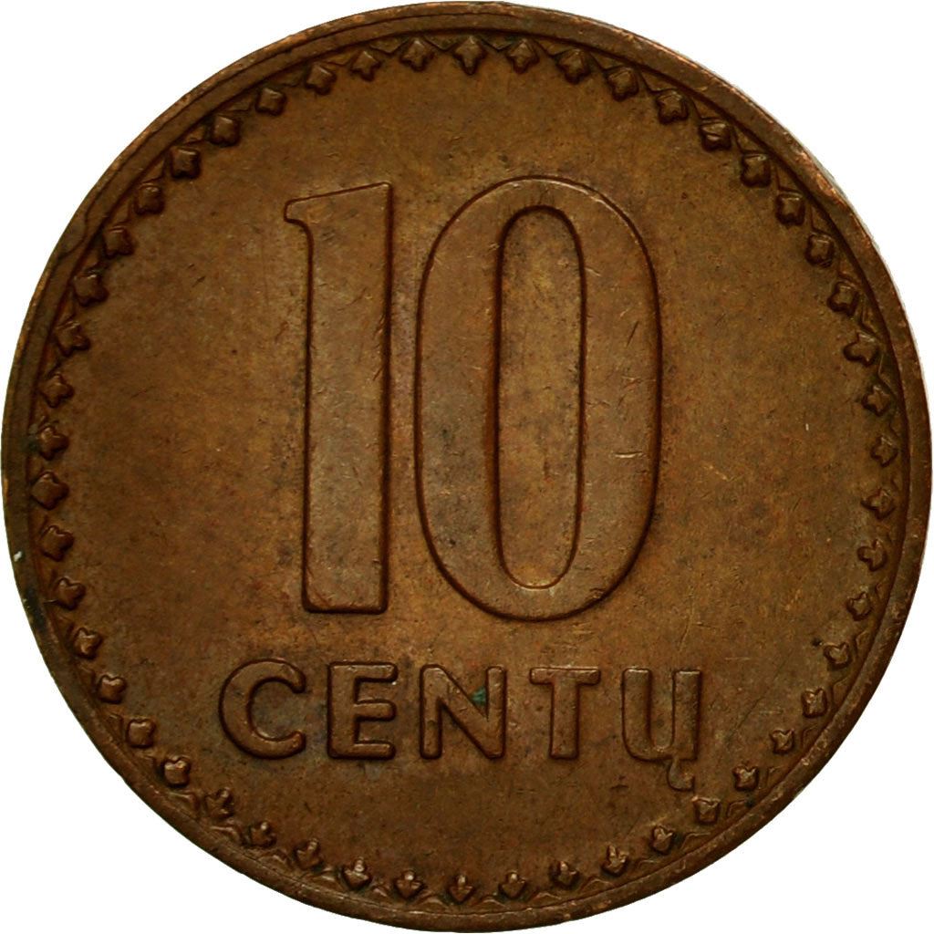 Lithuania Coin Lithuanian 10 Centų | Vytis | Knight | Horse | KM88 | 1991