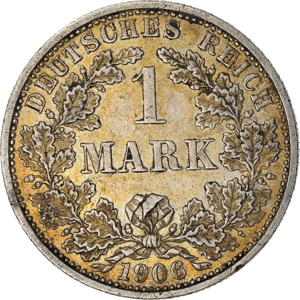 German Empire 1 Mark Coin | Deutsches Reich | Wilhelm II | Type 2 - Small Shield | KM14 | 1891 - 1916