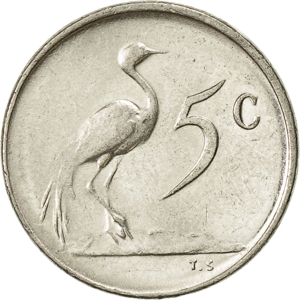 Sør-Afrika 5 Cent Mynt | Afrikaans Legende - SUID-AFRIKA | KM67.2 | 1965 - 1969