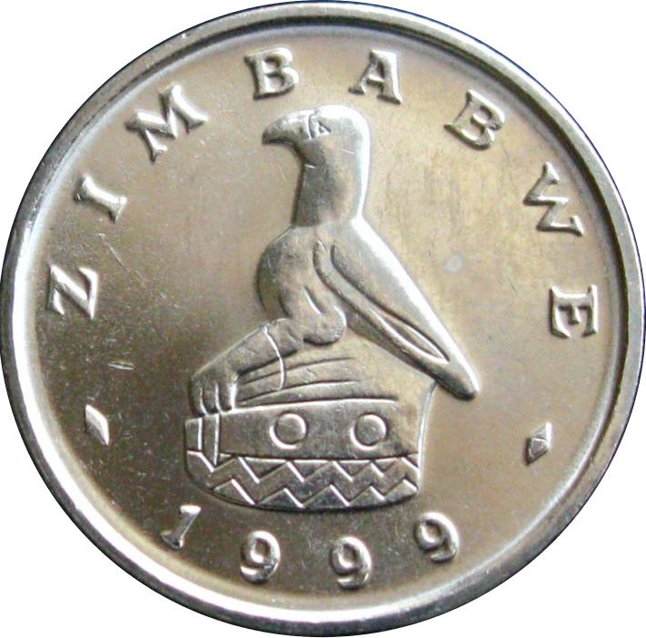 Zimbabwe | 10 Cents Coin | Bateleur Eagle | Baobab Tree | KM3 | 1980 - 1999