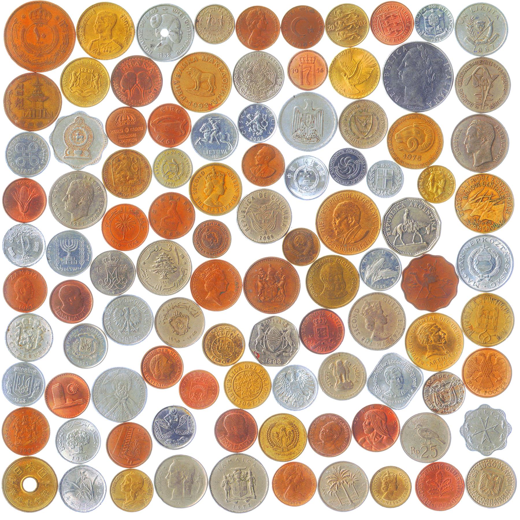 Different Coins From Different Countries Mix | 1 Coin = 1 Country | Maximal Variety