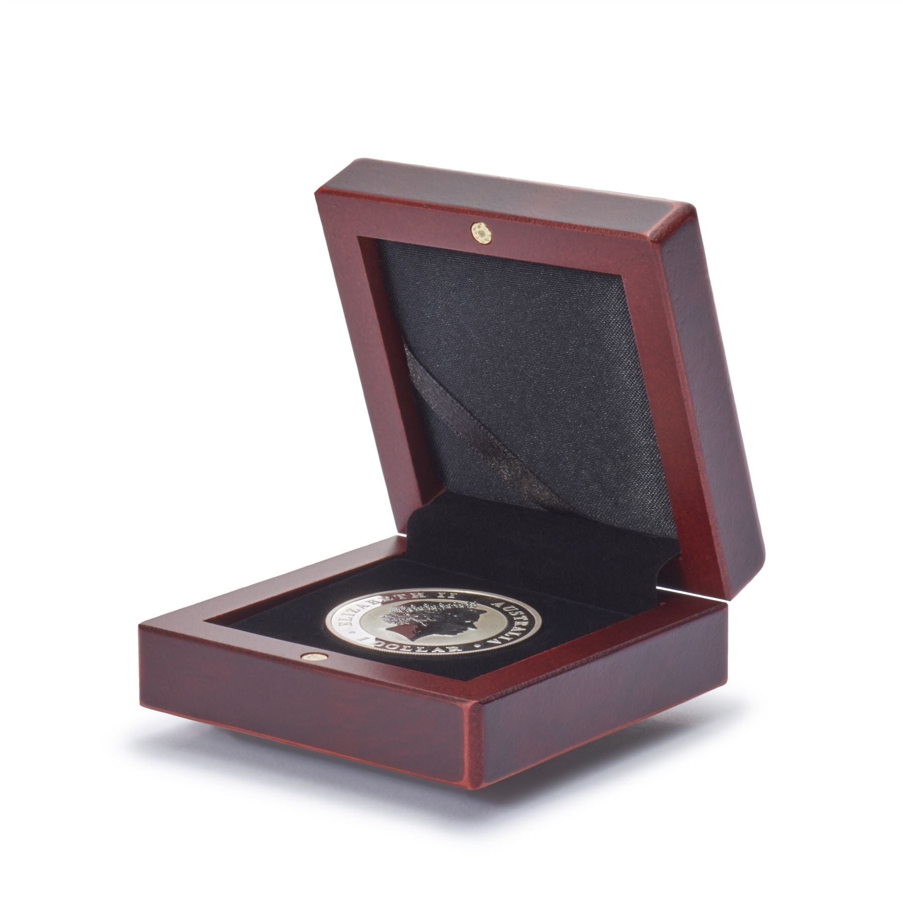 VOLTERRA Small Coin Box | Wood Box for a Single Coin | Coin up to 41mm Diameter