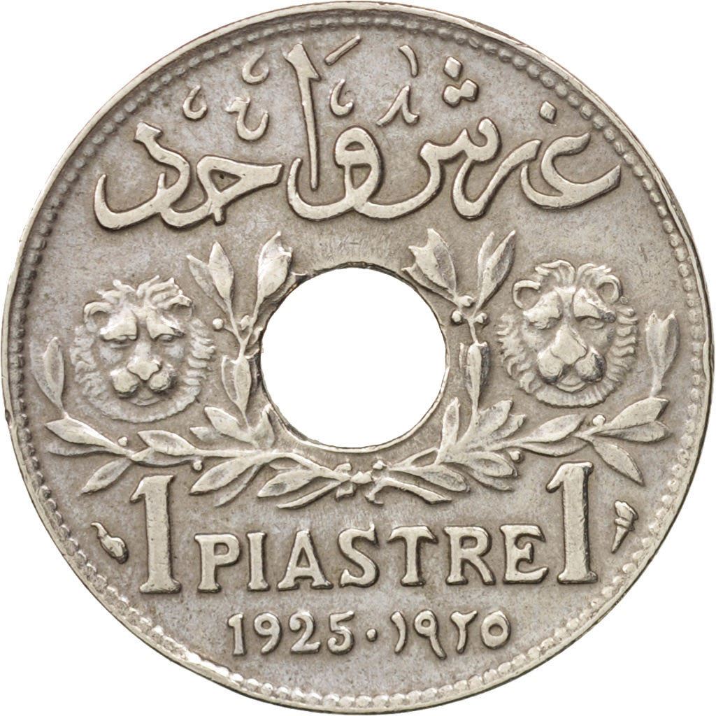 Lebanon | 1 Ghirsh / Piastre Coin | Lion heads | Km:3 | 1925 - 1936