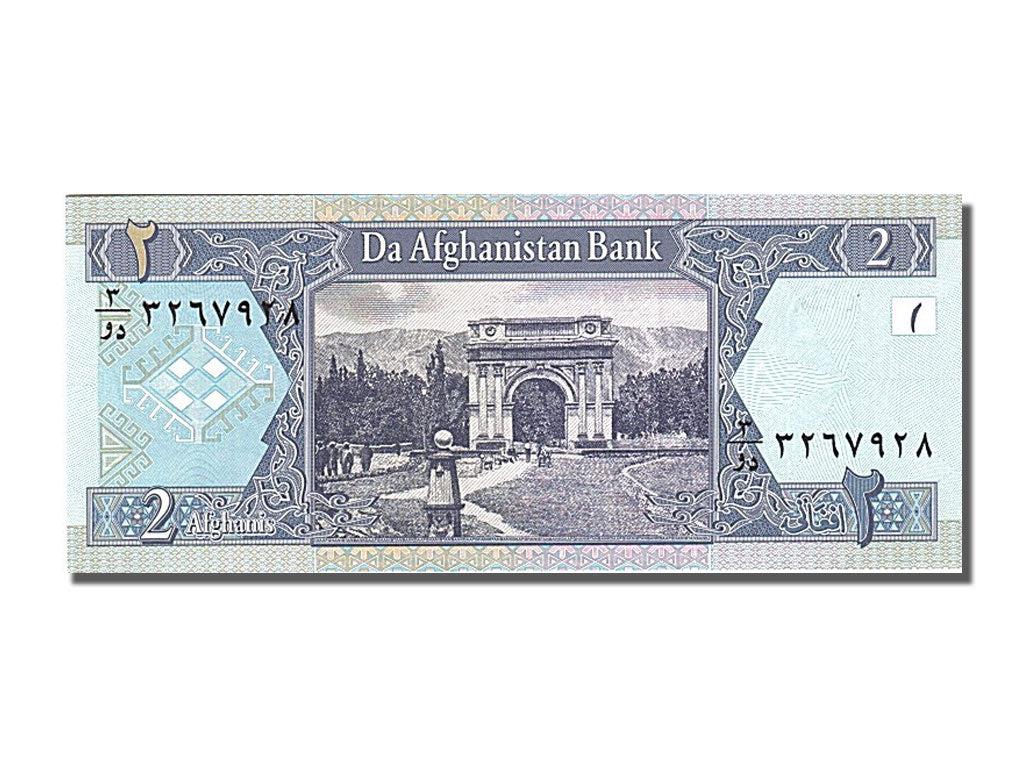 Afghanistan | 2 Afghanis Banknote | 2002 - 2004 | Arch of Victory | Paghman Gardens