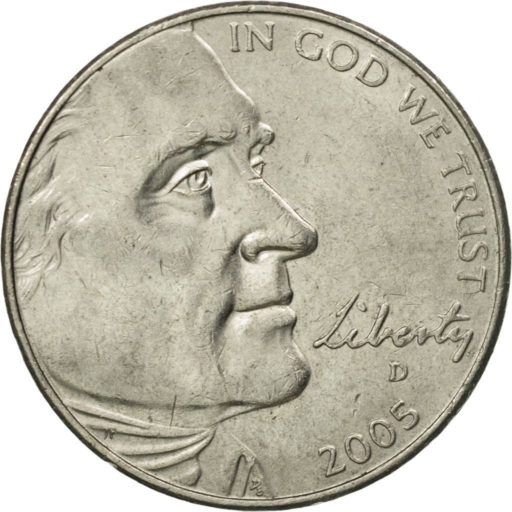 アメリカ合衆国 | 5セント硬貨 | バイソン | Km:368 | 2005年