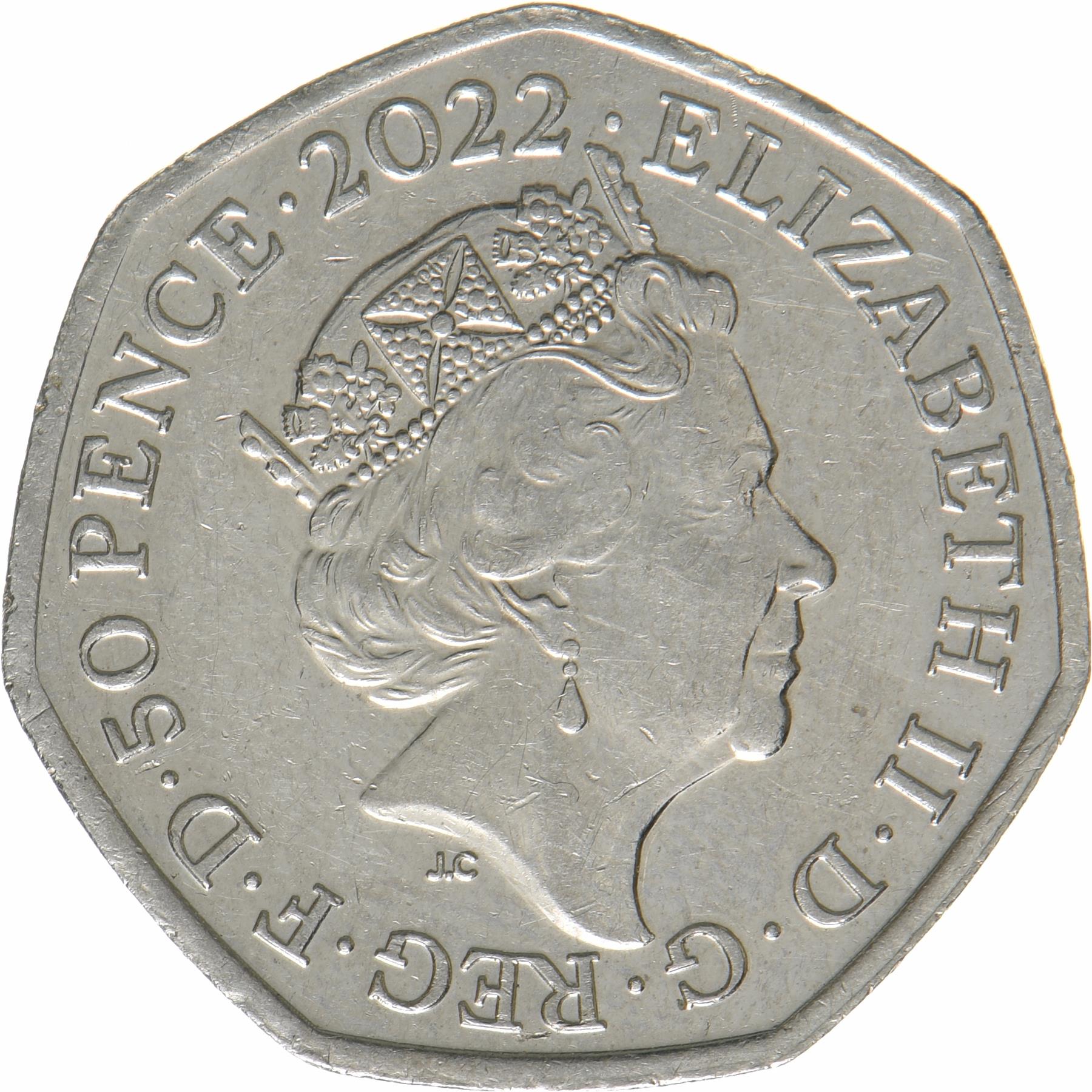 United Kingdom | 50 Pence Coin | Platinum Jubilee | KM:2151 | 2022