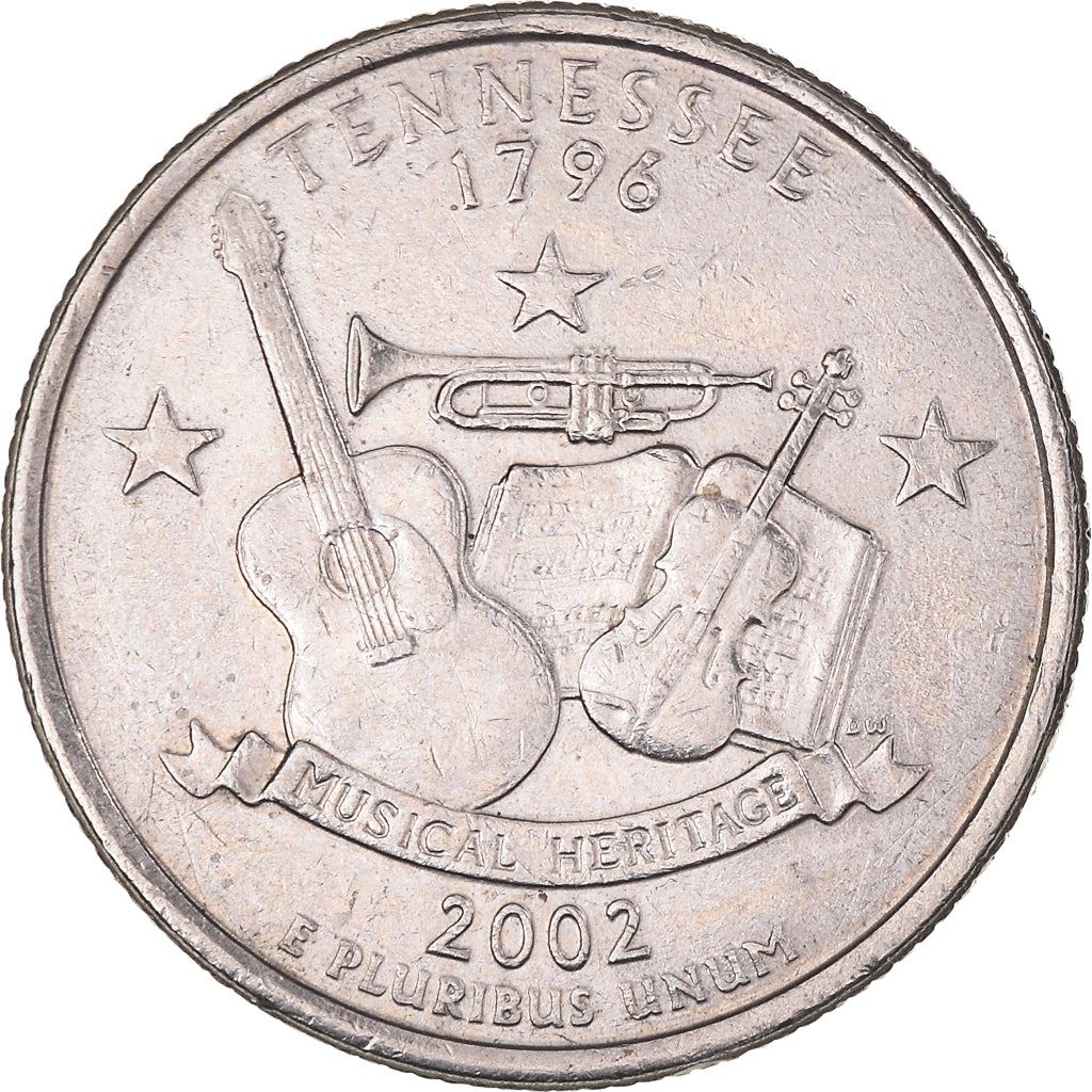 United States | 1/4 Dollar Coin | Tennessee | Km:331 | 2002