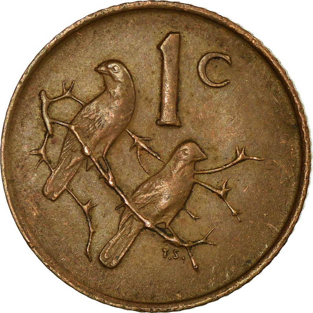 Pièce de 1 cent d'Afrique du Sud | Légende en afrikaans - SUID-AFRIKA | KM65.2 | 1965 - 1969