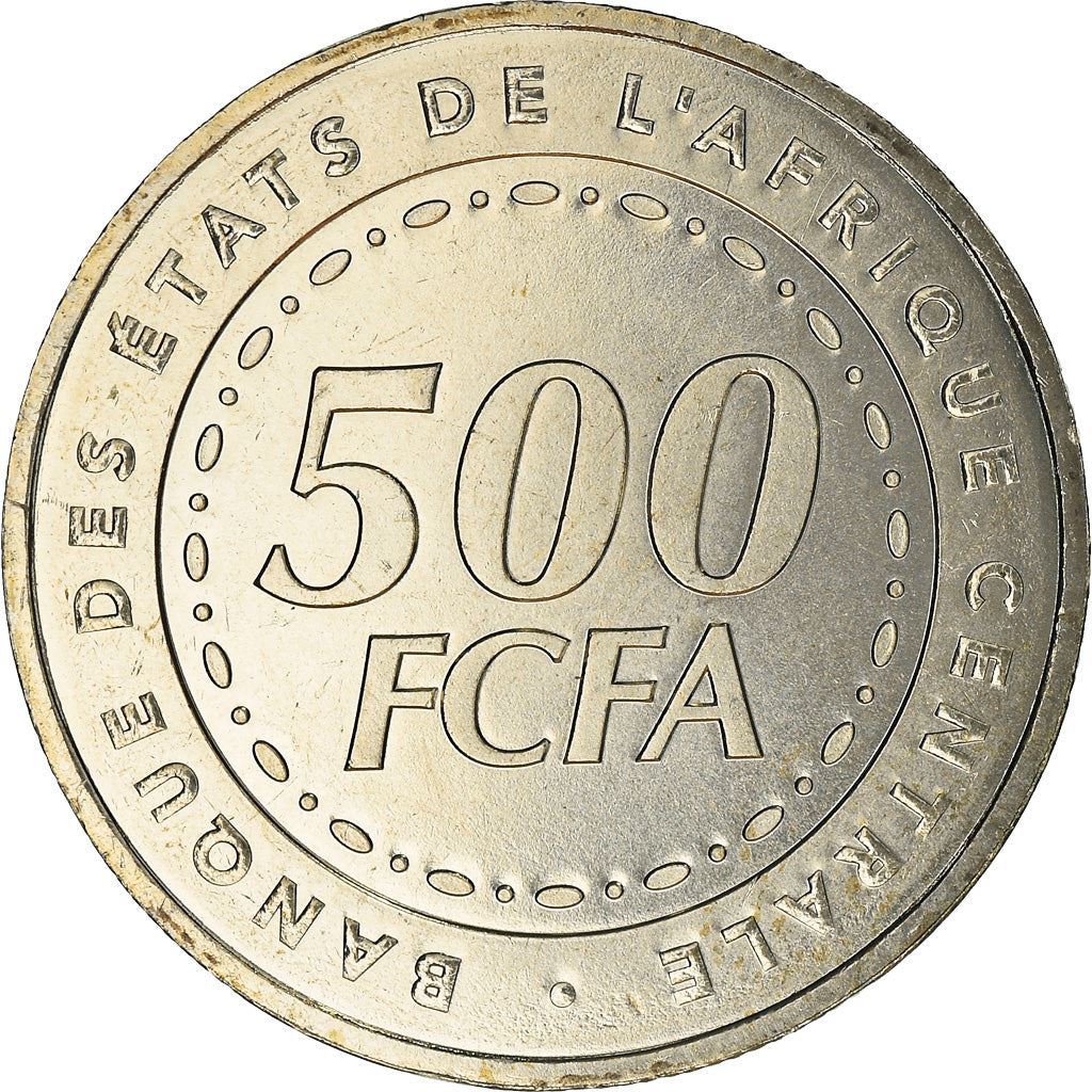 Central African States | 500 Francs Cfa Coin | Plants | Km:22 | 2006