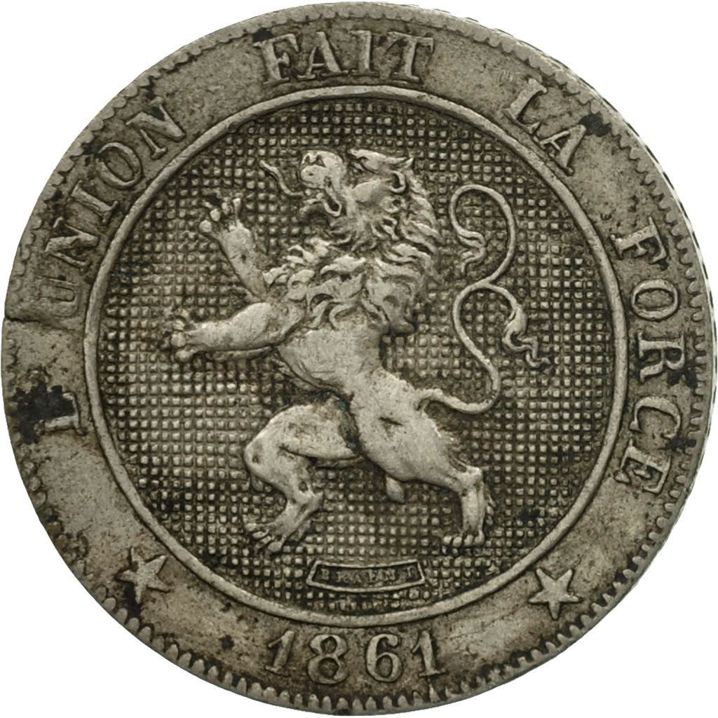 Belgium | 5 Centimes Coin | Léopold I | Copper-nickel | KM:21 | 1861-1864