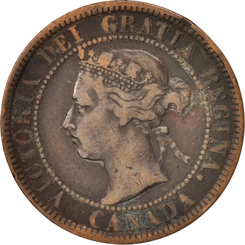 Canada | 1 Cent Coin | Bronze | Wreath | KM:7 | 1876-1901