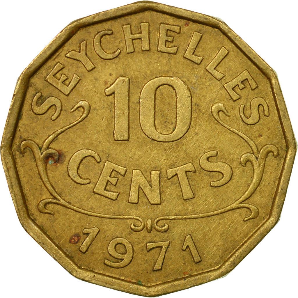 Seychelles | 10 Cents Coin | Elizabeth II | Km:10 | 1953 - 1974