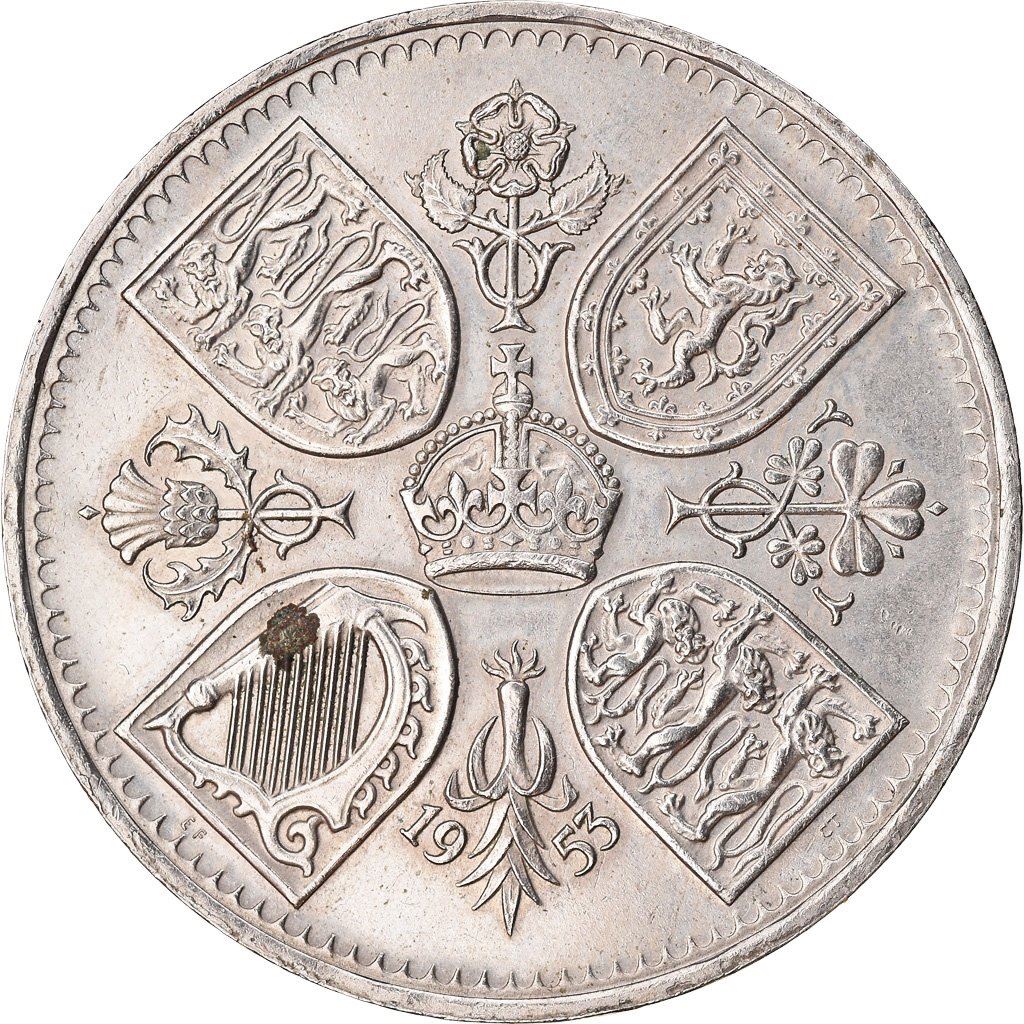 United Kingdom | 5 Shillings Coin | Coronation | KM:894 | 1953