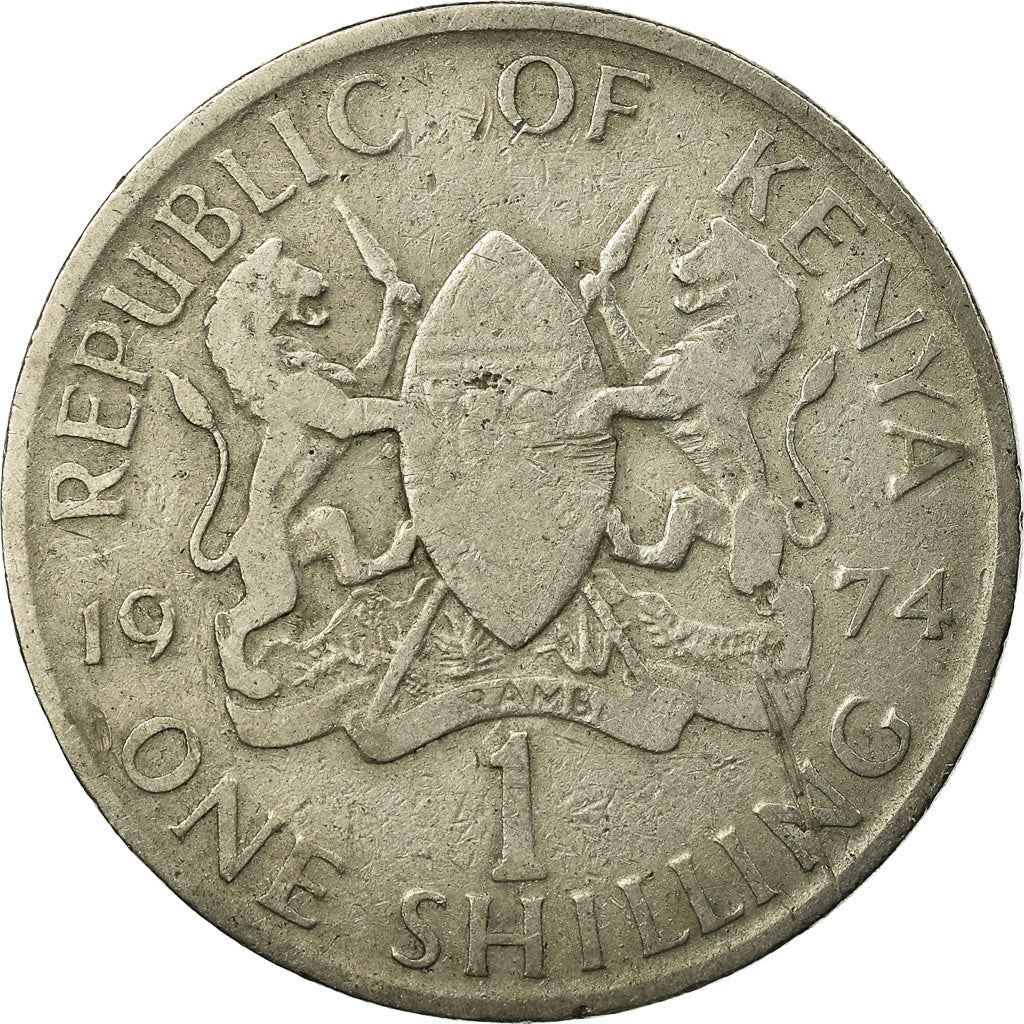 Kenya 1 Shilling | Jomo Kenyatta 1963 - 1978 Coin | KM14 | 1969 - 1978