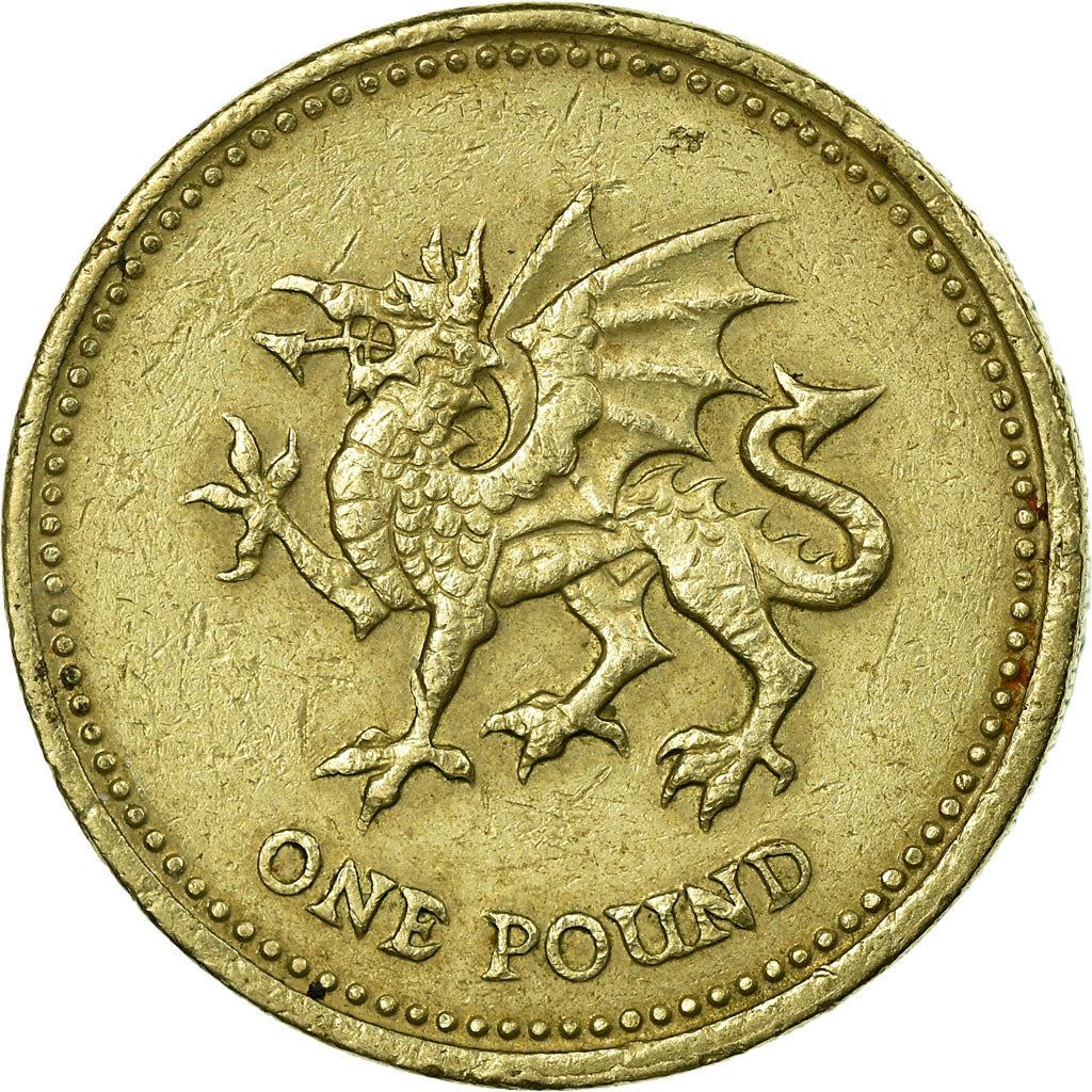 United Kingdom | 1 Pound Coin | Welsh Dragon | Km:1005 | 2000