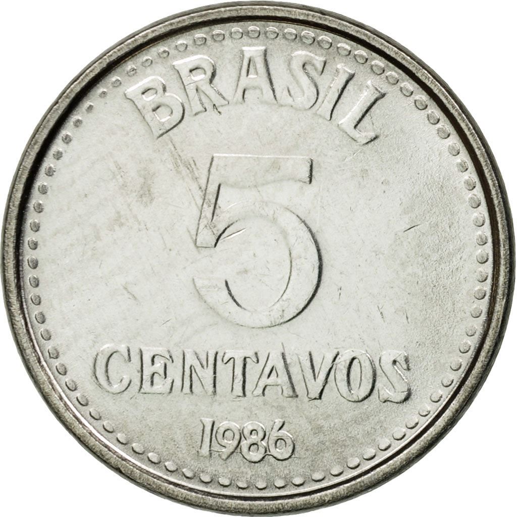 Brazil | 5 Centavos Coin | Star | Km:601 | 1986 - 1988