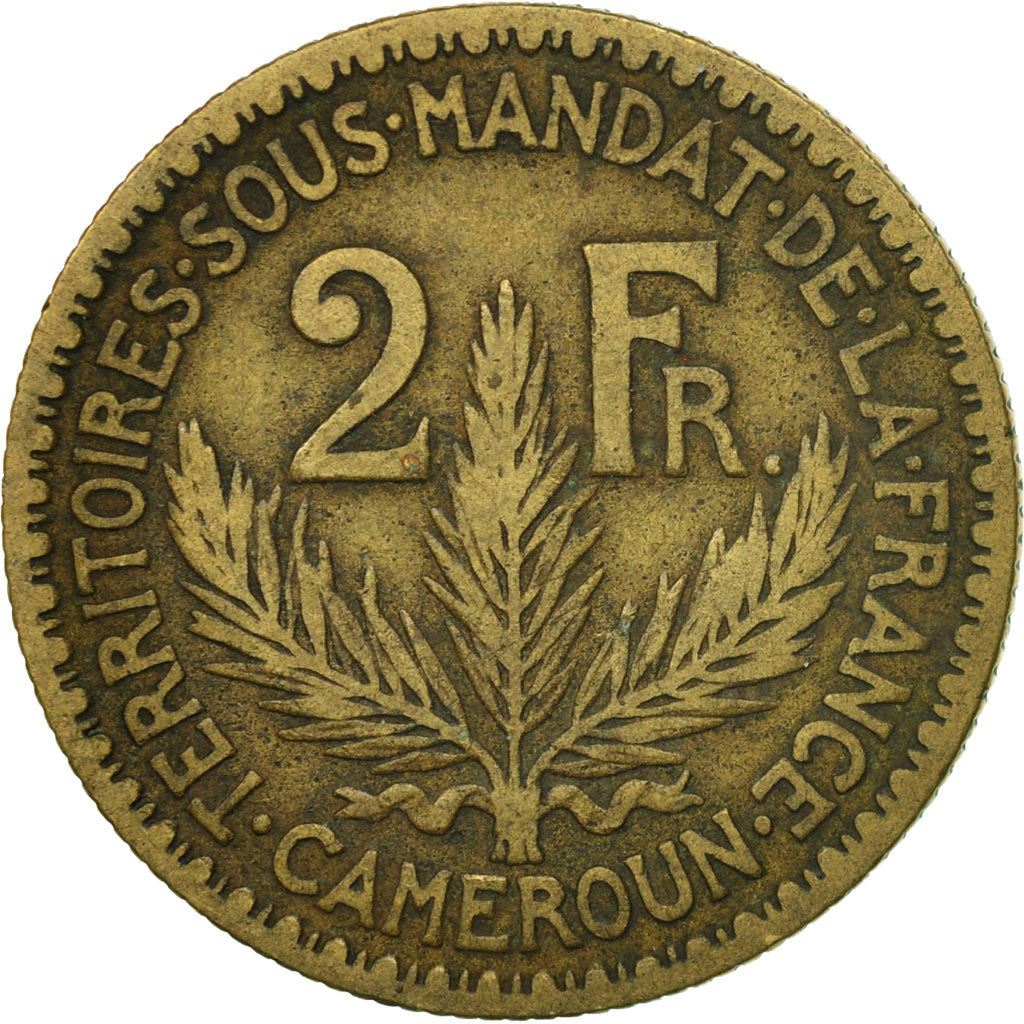 French Cameroon | 2 Francs Coin | Marianne | Phrygian Cap | Km:3 | 1924 - 1925