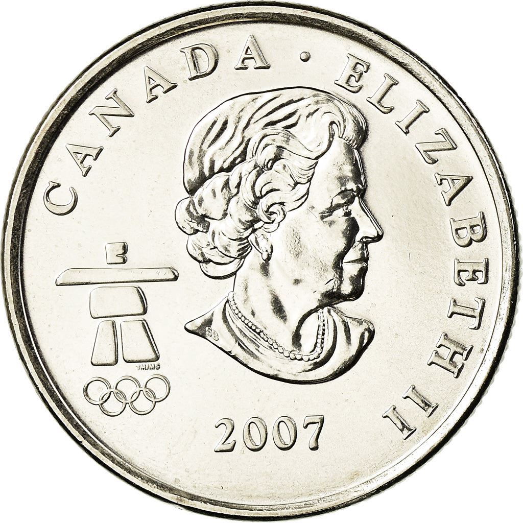 Canada | Pièce de 25 cents | Acier plaqué nickel | Hockey sur glace | KM : 683 | 2007