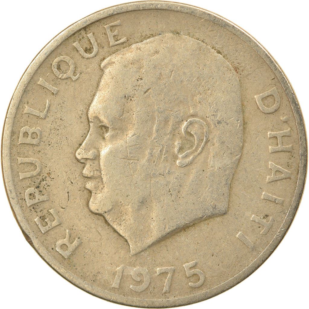 Haiti | 5 Centimes Coin | Jean-Claude Duvalier | Cannon | Km:119 | 1975