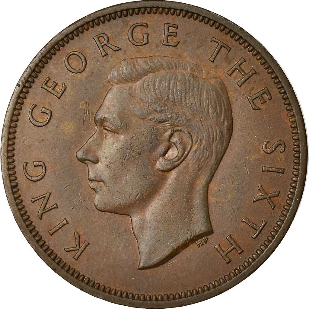 New Zealander 1 Penny Coin | King George VI | Tui Bird | KM21 | 1949 - 1952