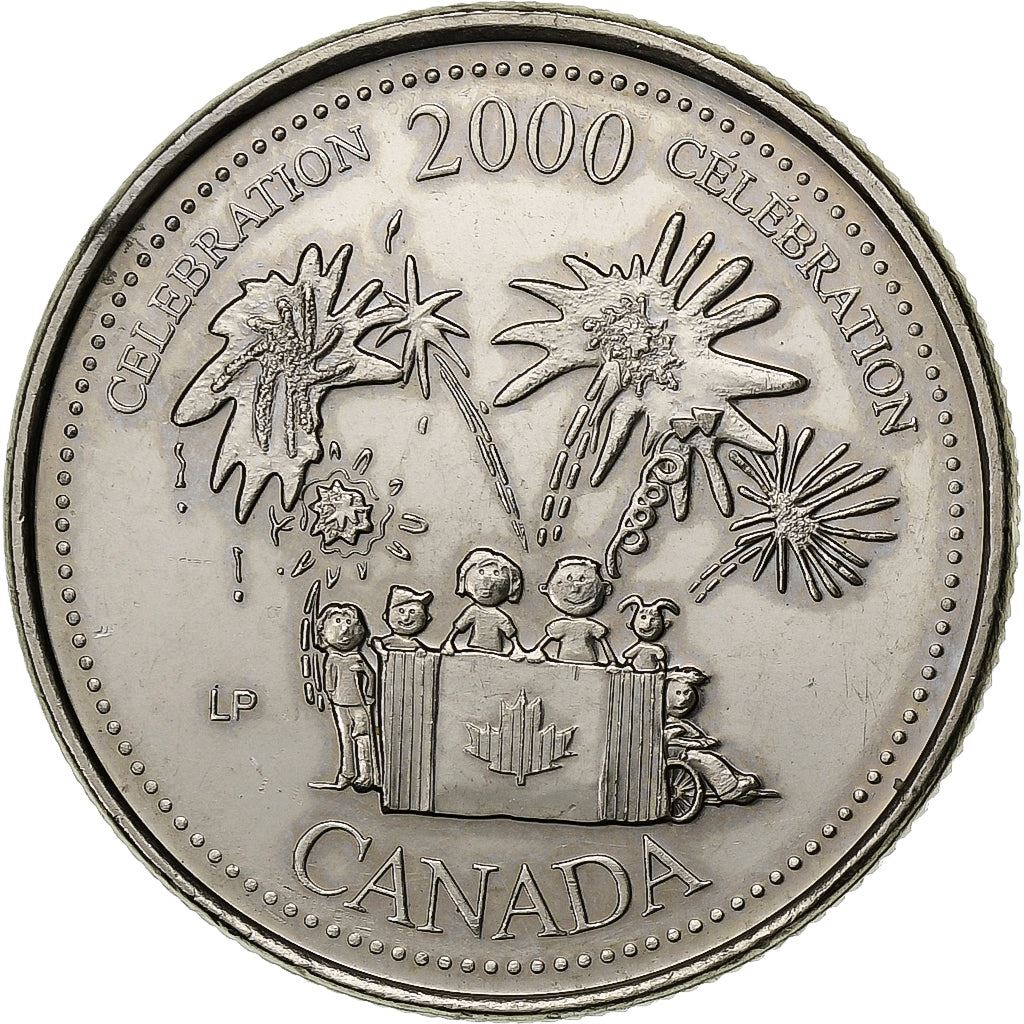Canada | 25 Cents Coin | Celebration | Nickel | KM:383 | 2000