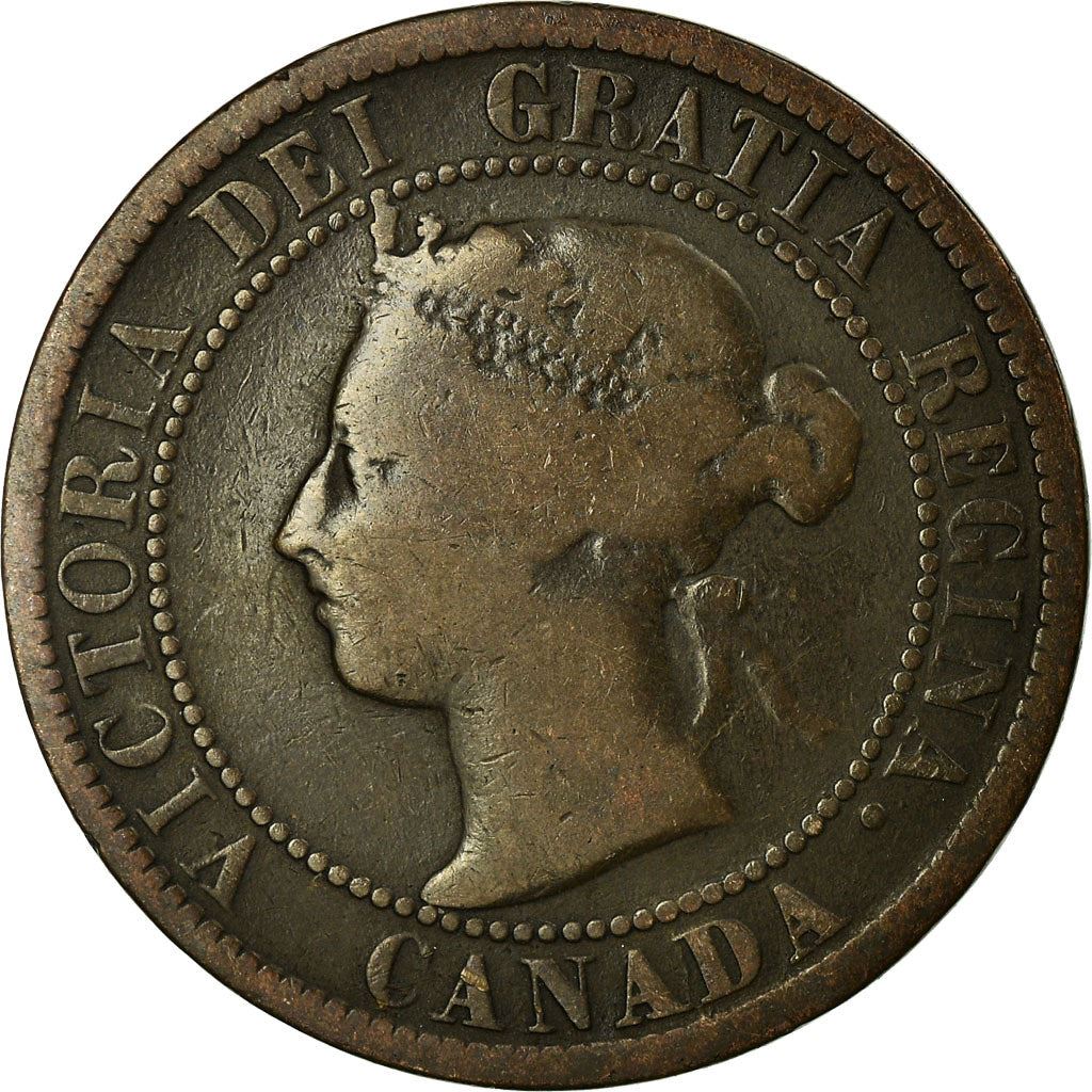 Canada | 1 Cent Coin | Bronze | Wreath | KM:7 | 1876-1901