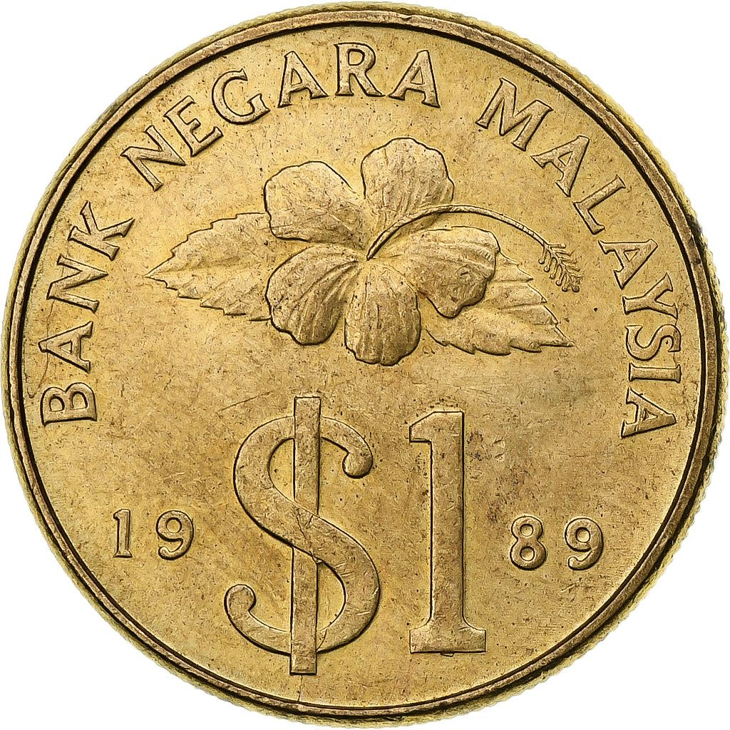 Malaysia | 1 Ringgit Coin | Kris | Km:54 | 1989 - 1993