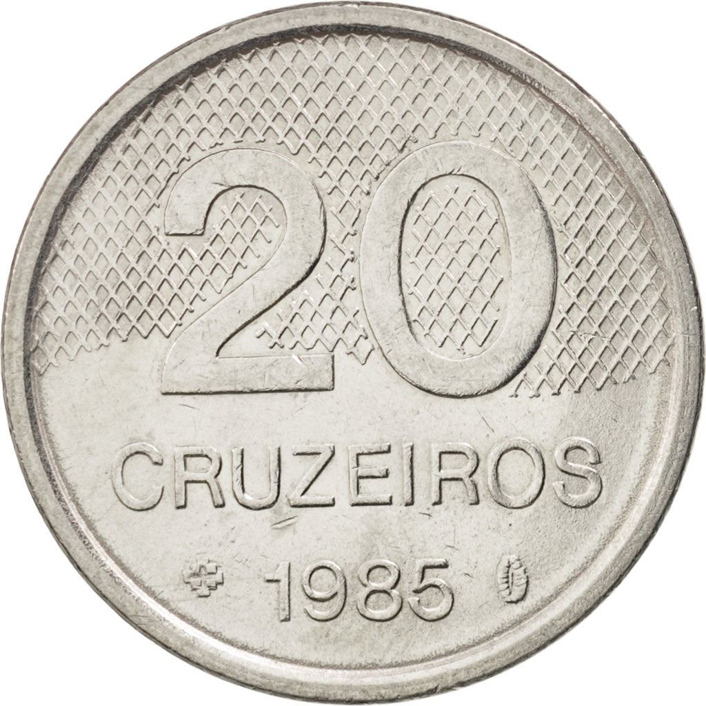 Brazil | 20 Cruzeiros Coin | Church of Saint Francis | Km:593 | 1985 - 1986