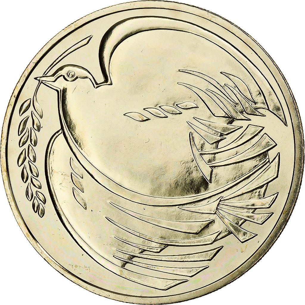 United Kingdom | 2 Pounds Coin | Elizabeth II 3rd portrait | World War II | 1995