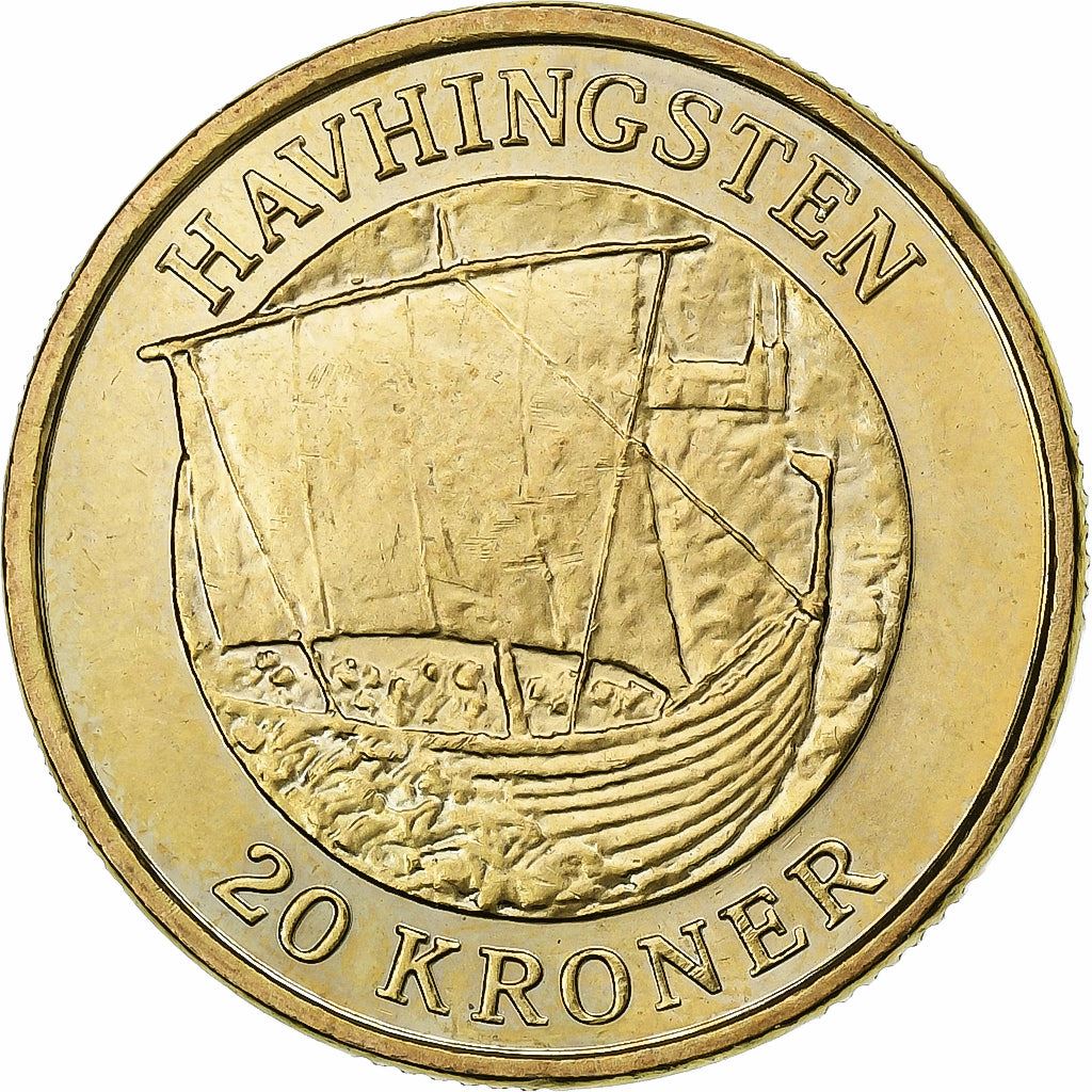 Denmark | 20 Kroner Coin | Havhingsten | Km:927 | 2008