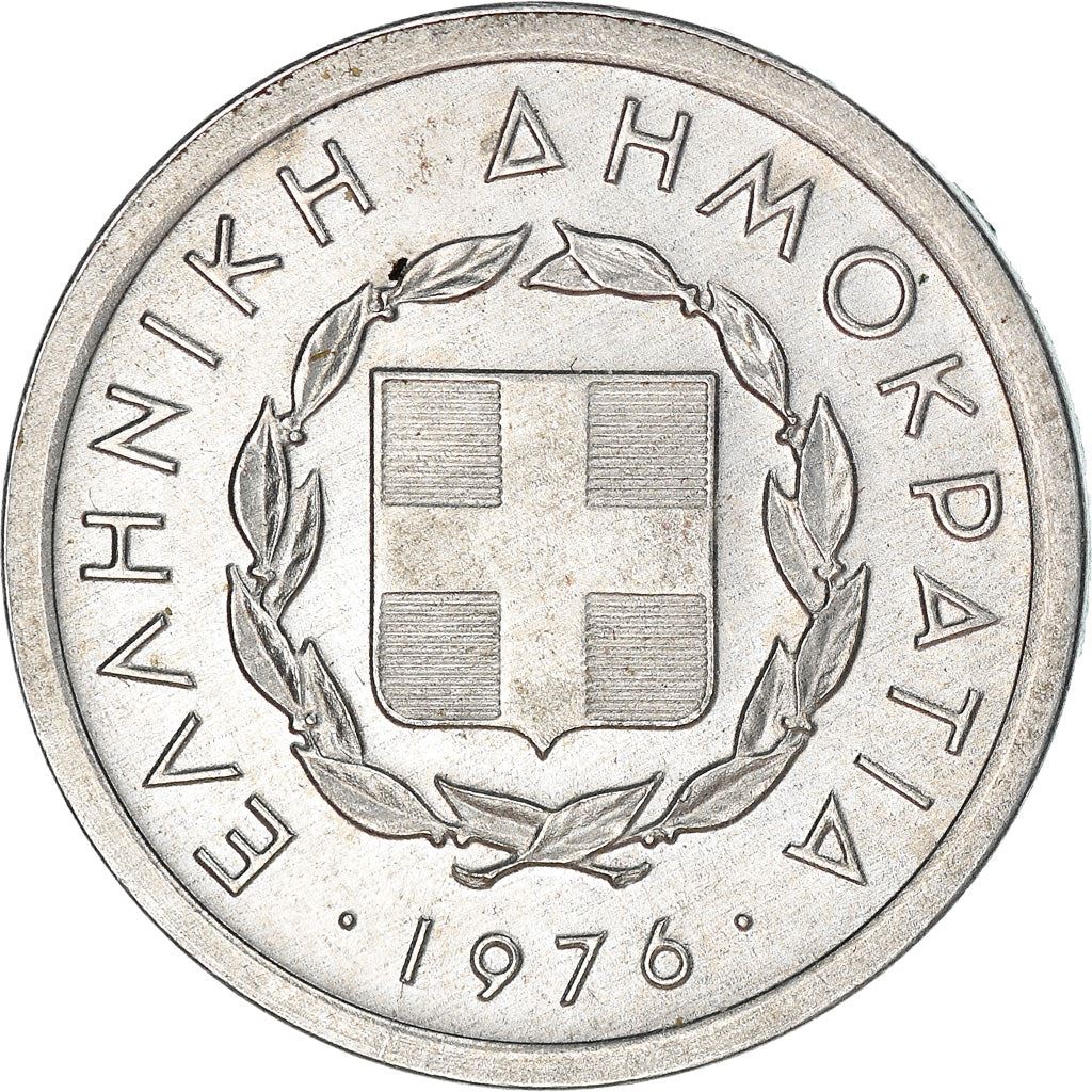 Greece 10 Lepta Coin | Bull | KM113 | 1976 - 1978