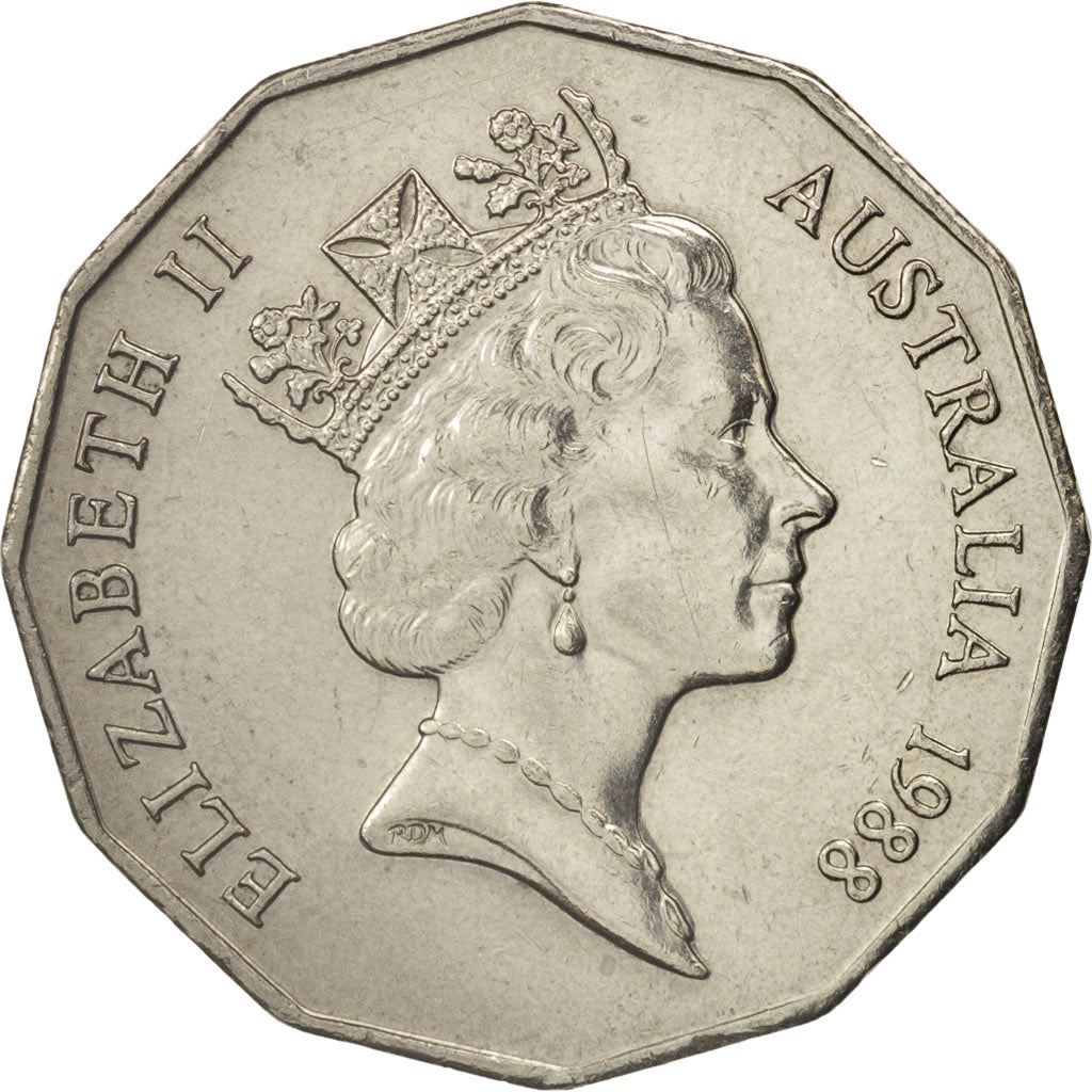 Australia | 50 Cents Coin | Anniversary First Fleet | KM:99 | 1988