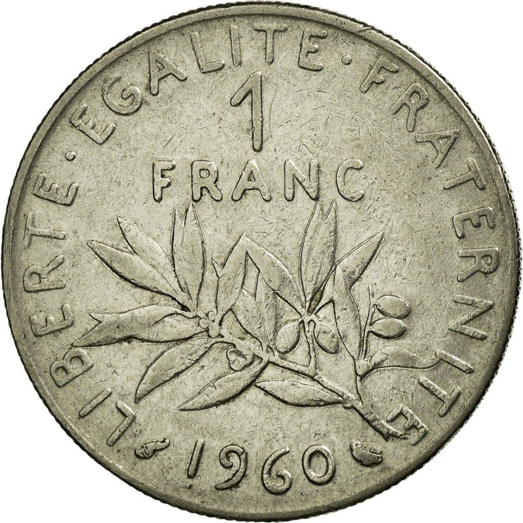French 1 Franc Coin | Signature D'AP. O.ROTY | proof | KM925.2 | France | 1991 - 2001