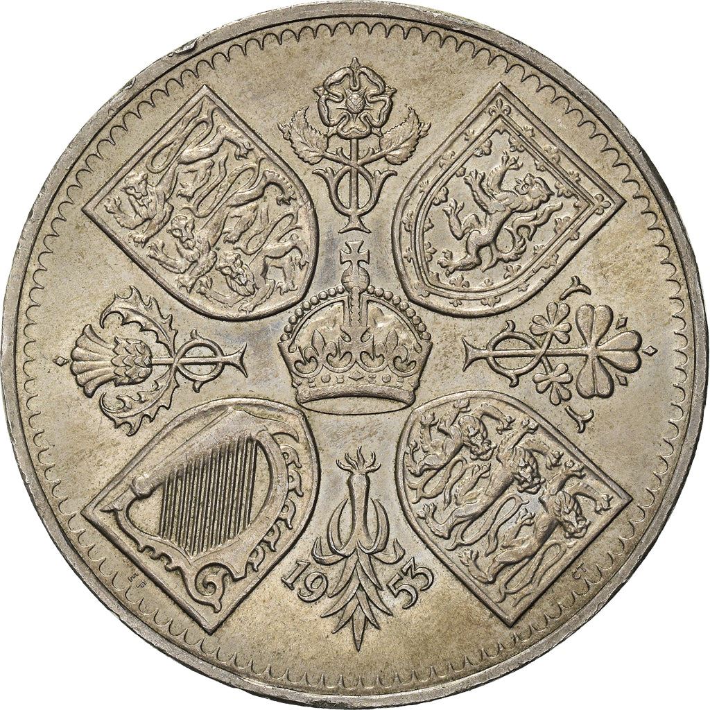 United Kingdom | 5 Shillings Coin | Coronation | KM:894 | 1953