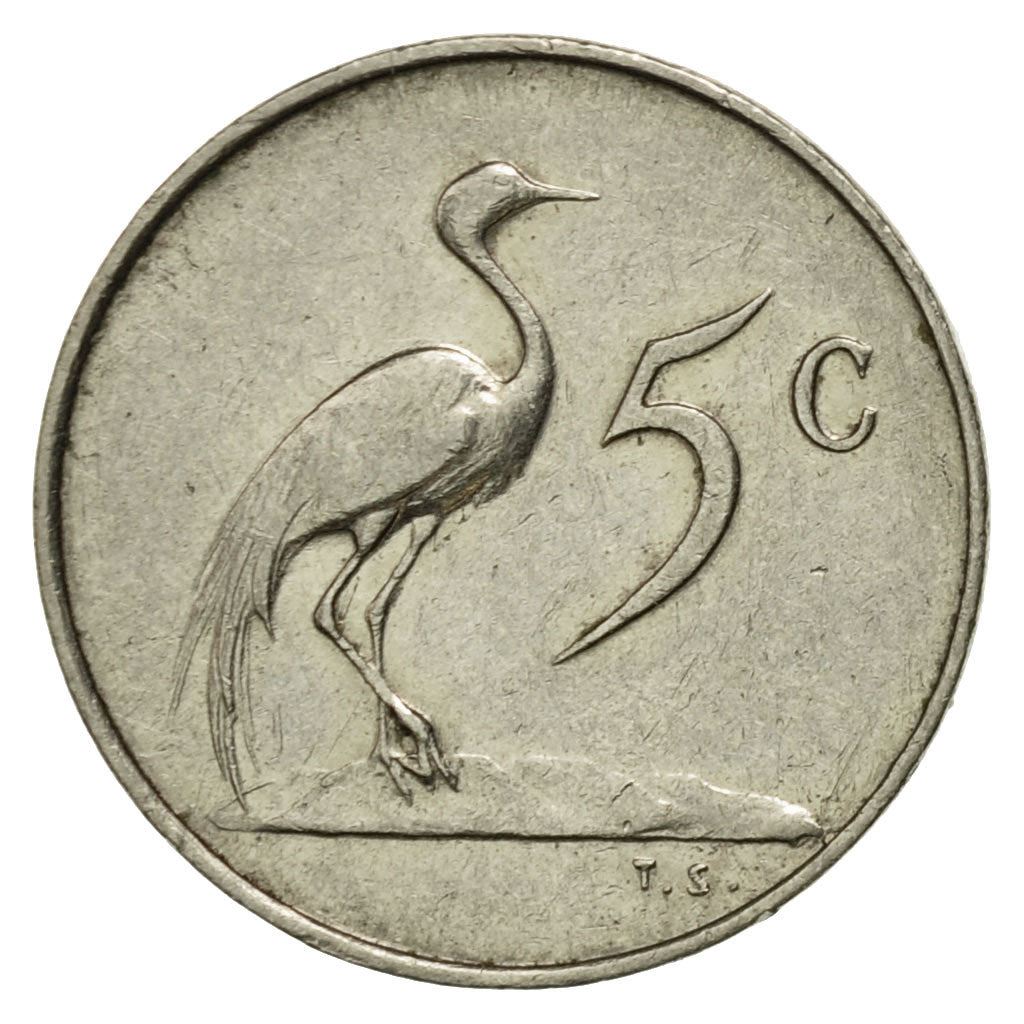 Sør-Afrika 5 Cents Mynt | Engelsk Inskripsjon - SOUTH AFRICA | KM67.1 | 1965 - 1969