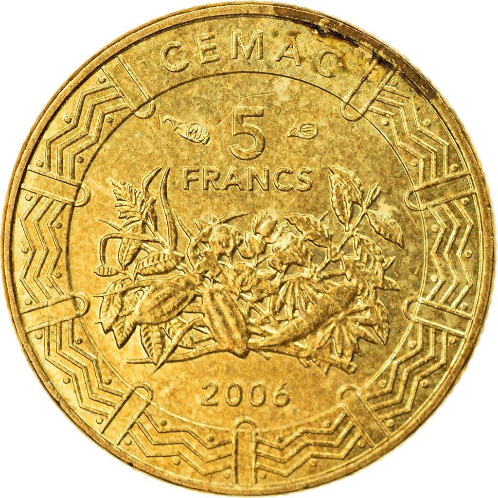 Central African States | 5 Francs Cfa Coin | Plants | Km:18 | 2006