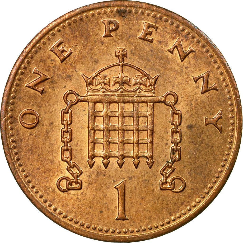 United Kingdom | 1 Penny Coin | Elizabeth II | Km:935 | 1985 - 1992