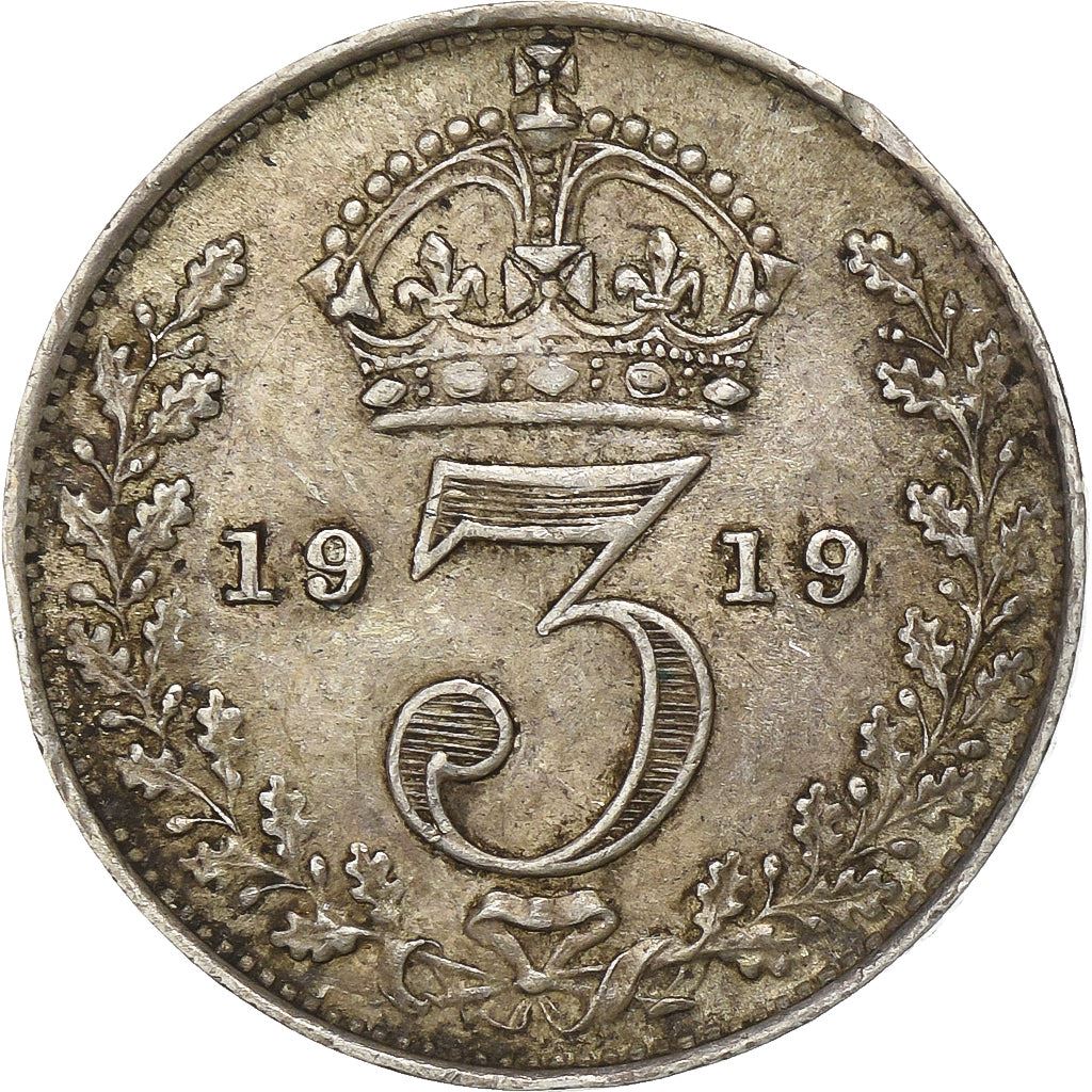 United Kingdom | 3 Pence Coin | George V | Km:813 | 1911 - 1920