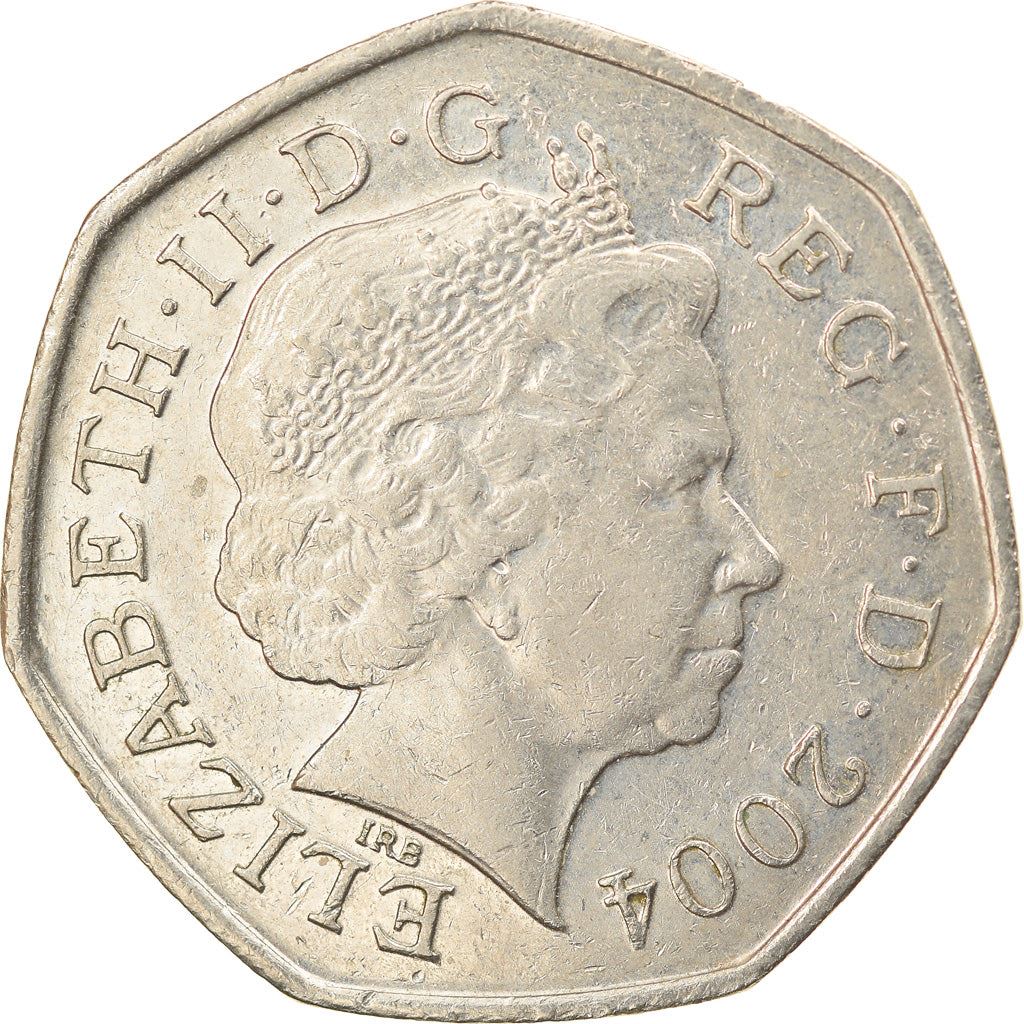 Regno Unito | Moneta da 50 Pence | Elizabeth II | Quarto ritratto | Miglio in quattro minuti | 2004 - 2009