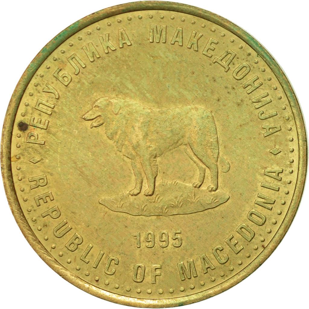 North Macedonia 1 Denar Coin | FAO | Sarplaninac | KM5 | 1995