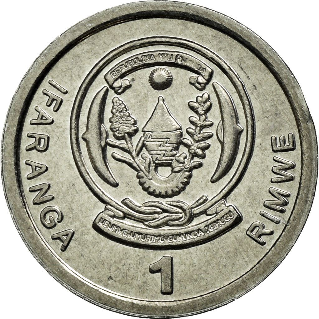 Rwanda | 1 Ifaranga Coin | Rice Plant | Km:22 | 2003