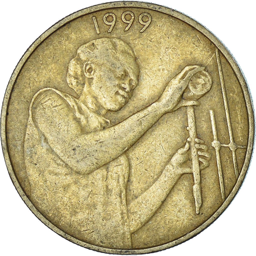 Western African States | 25 Francs Cfa Coin | Emblem of Central Bank | Laboratory Assistant | Km:9 | 1980 - 2024