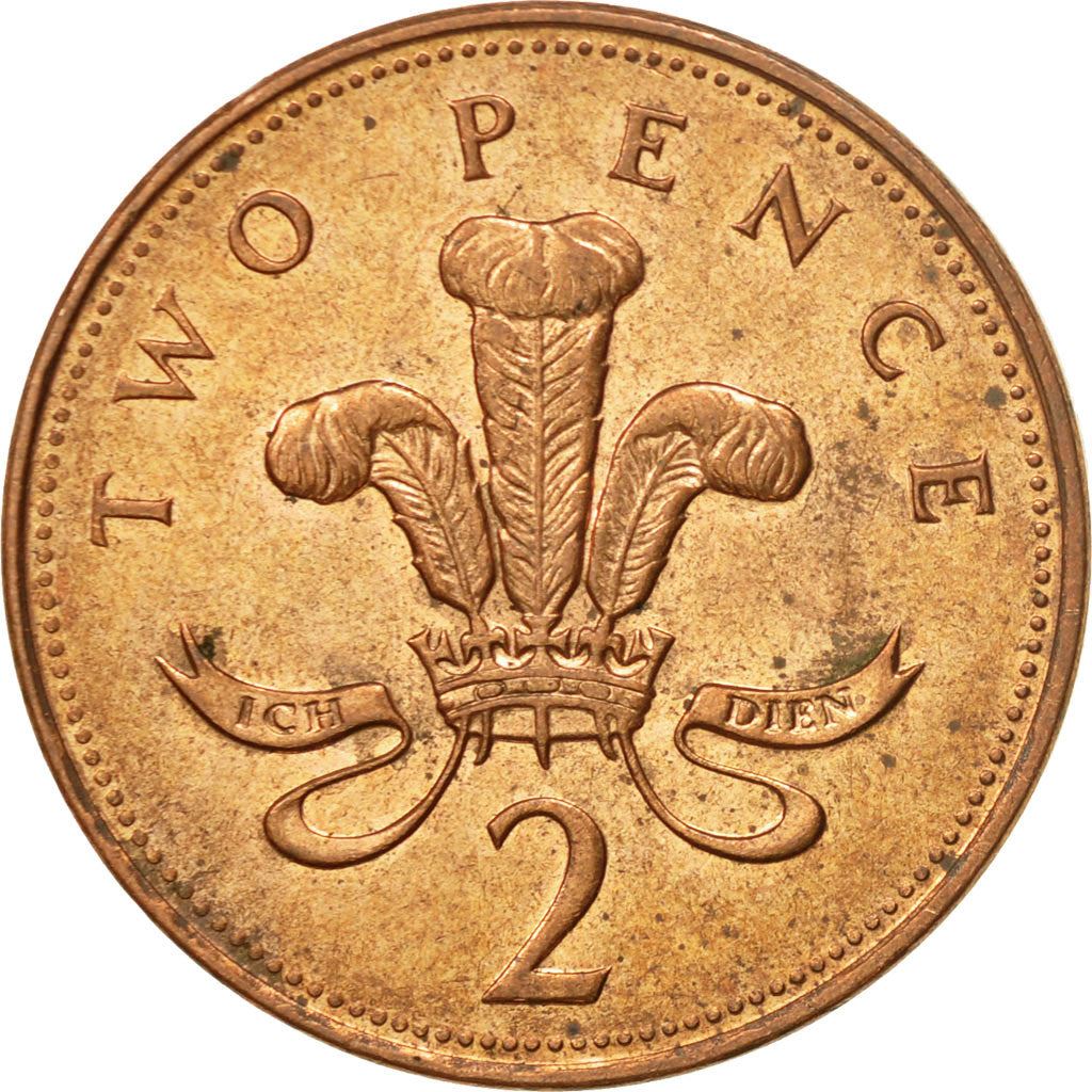 United Kingdom | 2 Pence Coin | Elizabeth II | Km:936A | 1992 - 1997