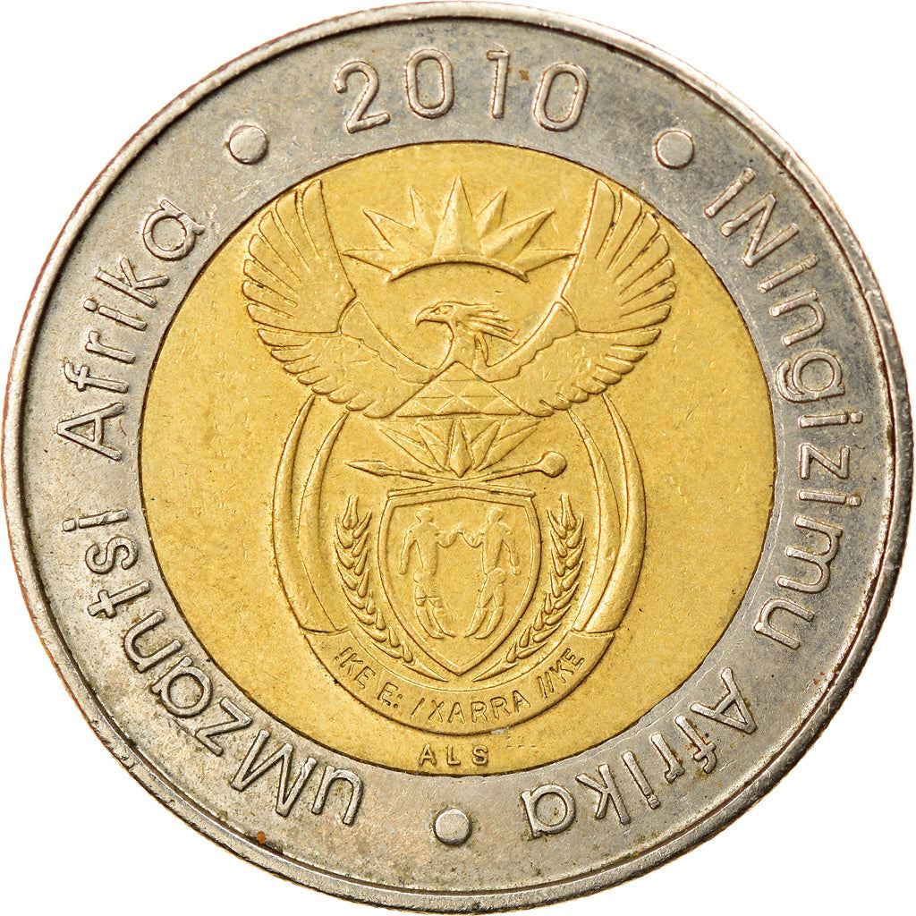 South Africa | 5 Rand Coin | Animals | Wildebeest | Gnu | Km:499 | 2010