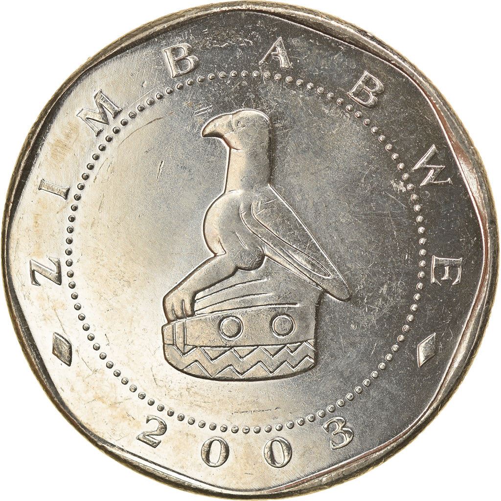 Zimbabwe | 25 Dollars Coin | Military Monument | Km:15 | 2003