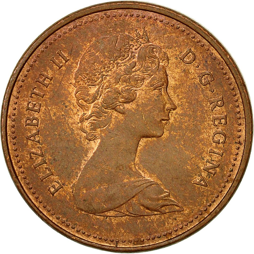 Canada | 1 Cent Coin | Bronze | 2nd portrait | KM:127 | 1980-1981