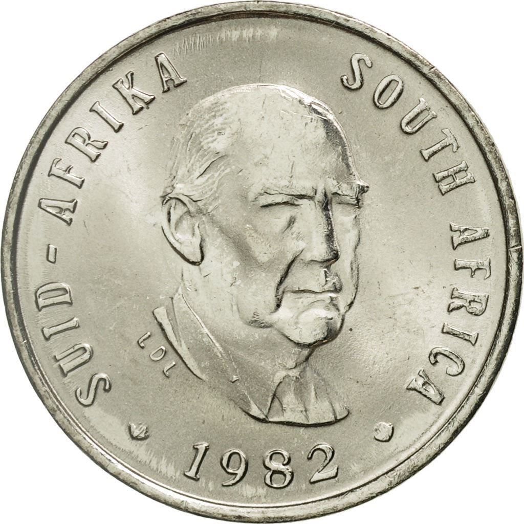 Sydafrika 5 Cents Mynt | Balthazar J. Vorster | KM111 | 1982
