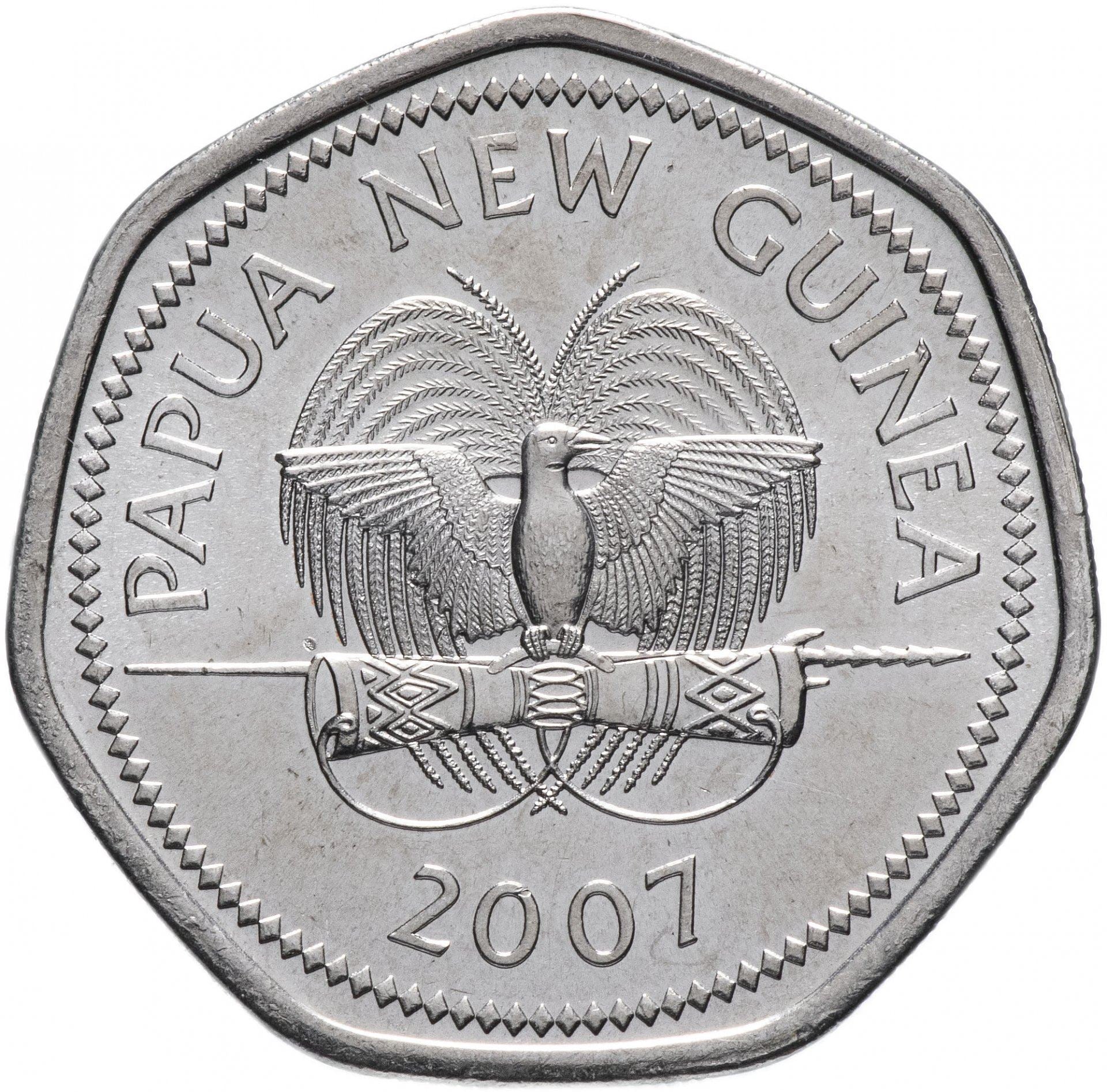 Papua New Guinea | 50 Toea Coin | St John Ambulance | KM:53 | 2007