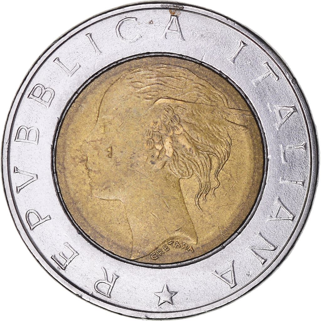 Italy | 500 Lire Coin | Luca Pacioli | Km:167 | 1994