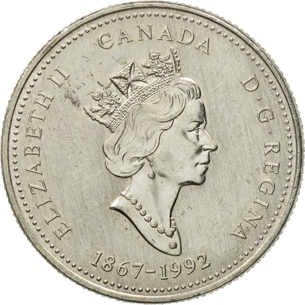 Canada | 25 Cents Coin | Nickel | Cousins Shore | KM:222 | 1992